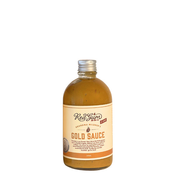 Award Winning Southern Mustard BBQ Sauce - Red Gum BBQ Grandma Mildred’s Gold Sauce 280ml