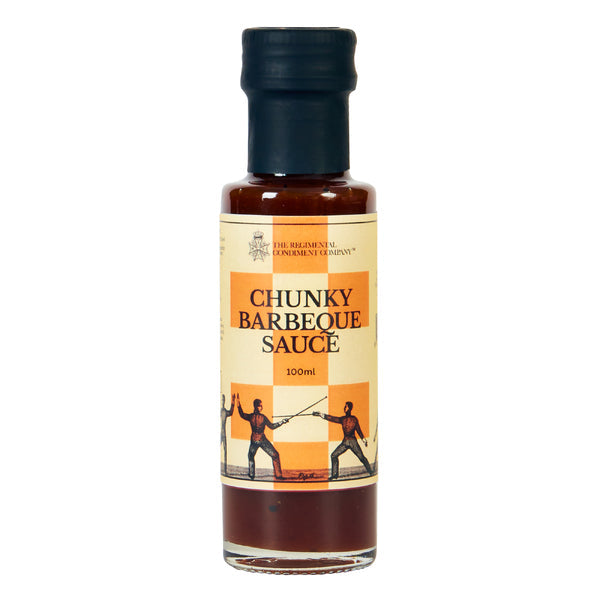 Rich and Bold Gourmet Flavour - The Regimental Condiment Company Chunky Barbeque Sauce 100ml