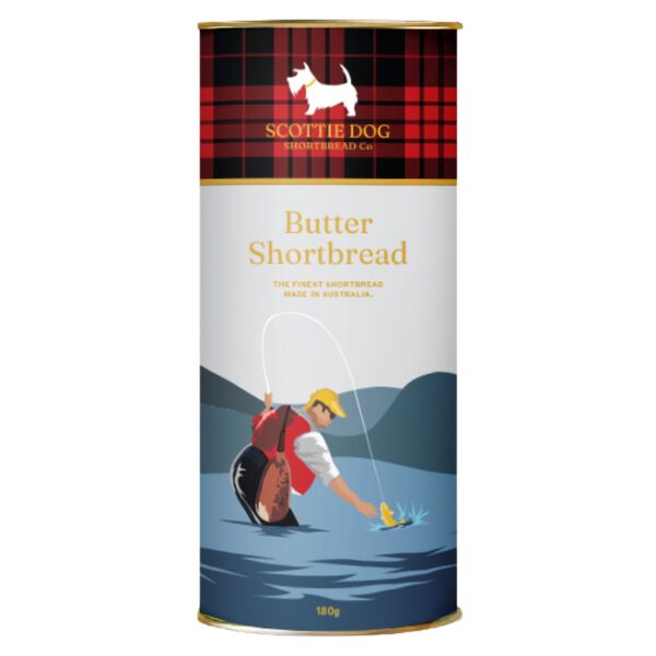 Fishing Tube Edition - Scottie Dog Shortbread Co. Finest Butter Shortbread 180g