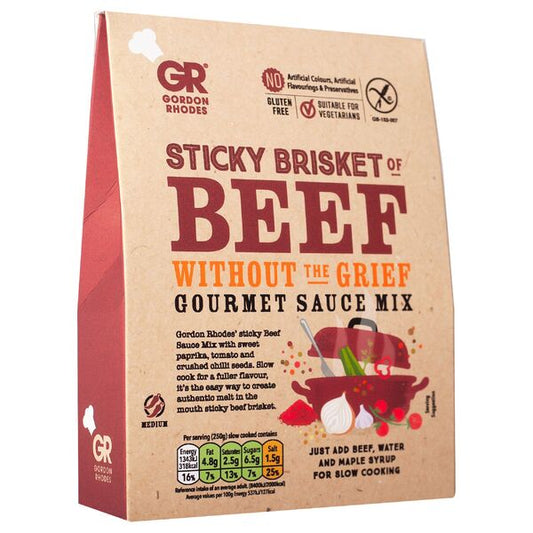 Sticky Brisket of Beef Without The Grief Gourmet Sauce Mix 75g - Gordon Rhodes