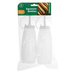 Plastic Sauce Bottles 300ml 2 pack Kitchen Cooking Serving Tool