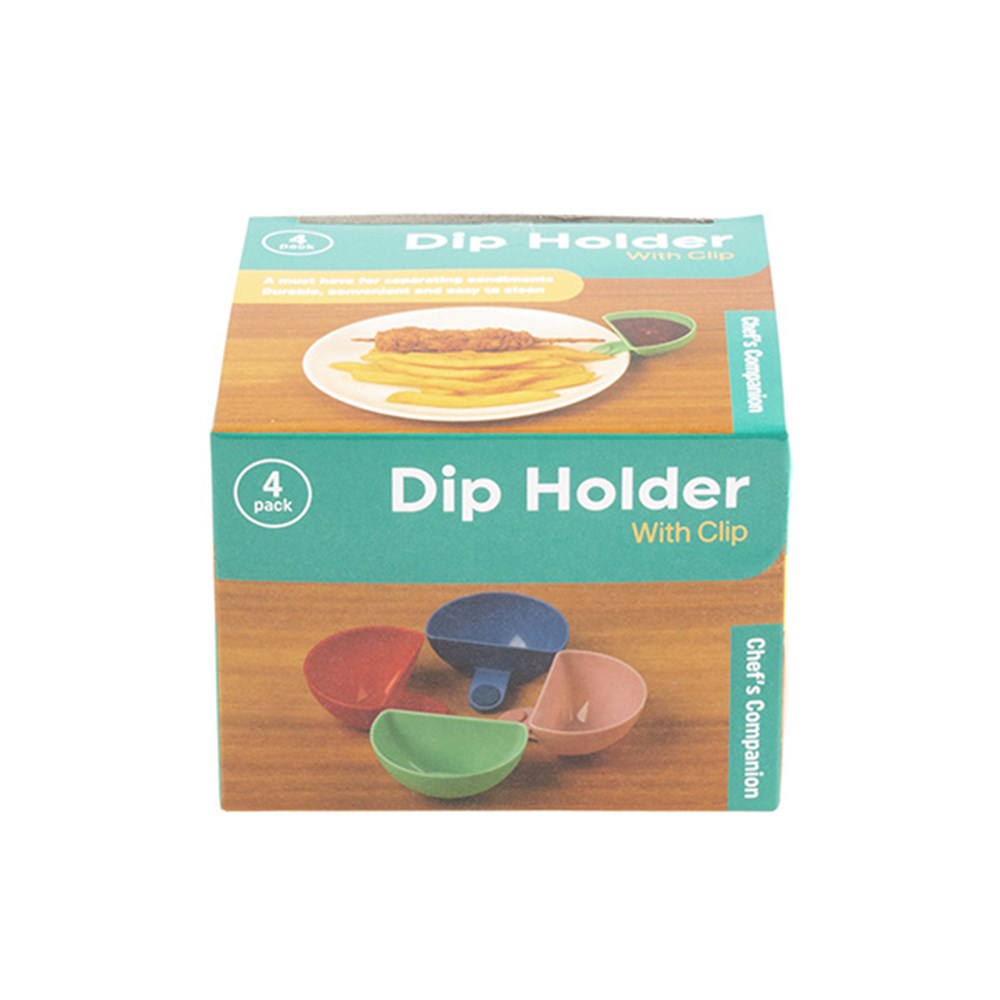 Dip Holder with Clip 4 Pack Kitchen Cooking Serving Tool