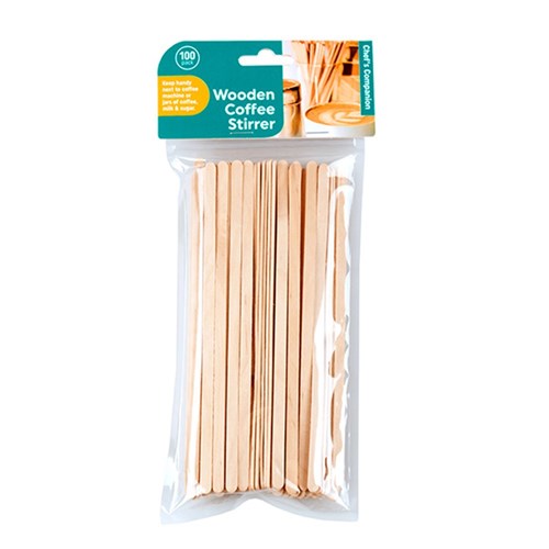 Wooden Coffee Stirrer 100 Pack Kitchen Cooking Serving Tool