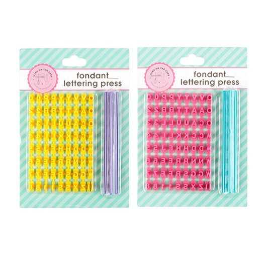 Precision Decorating - Cake Fondant Lettering Press Set (2 colours)