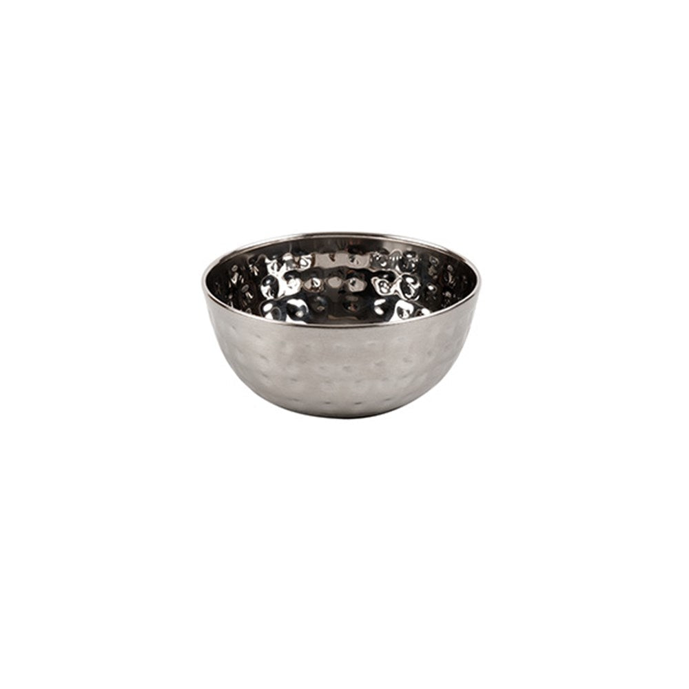 Silver Hammered Stainless Steel Bowl 13 Kitchen Cooking Serving Tool