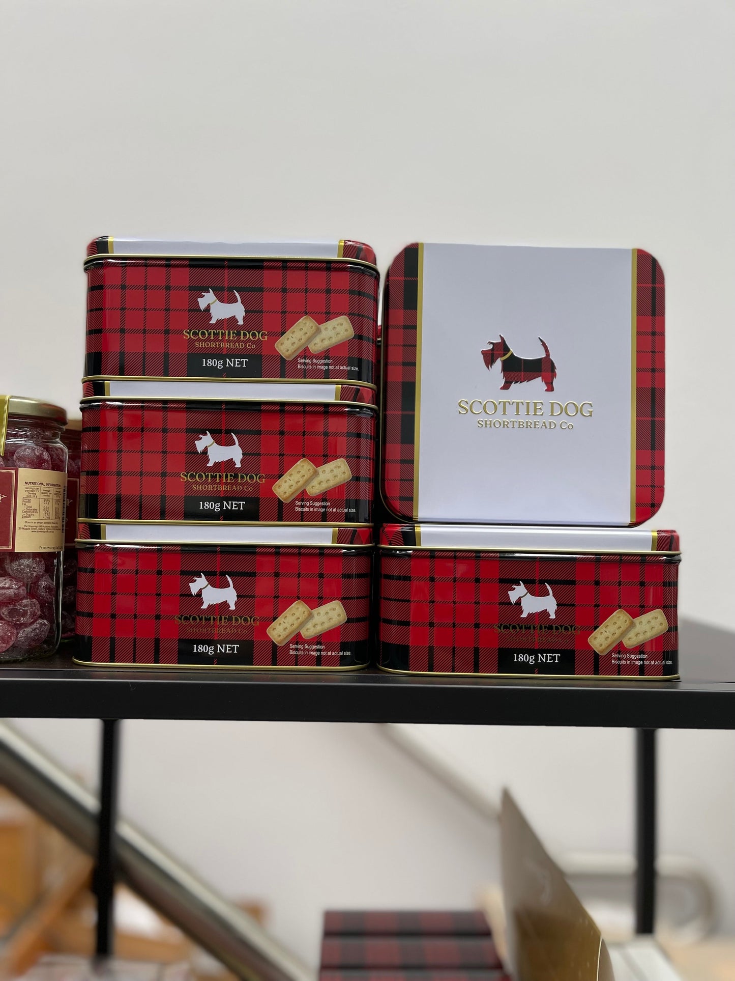 Finest Butter Shortbread Biscuits in Embossed Tin Box 180g - Scottie Dog Shortbread Co.