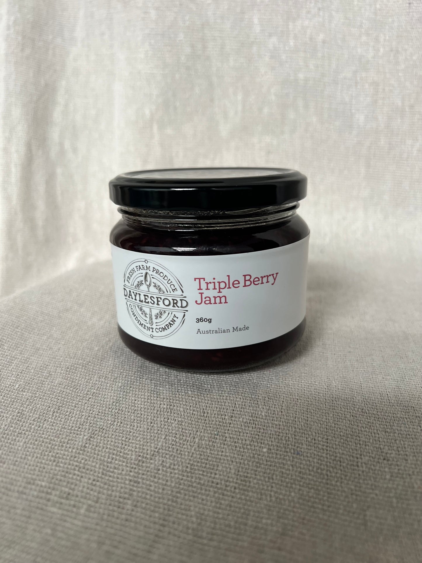 Farm Fresh and Naturally Sweet - Daylesford Condiment Company Triple Berry Jam 330g