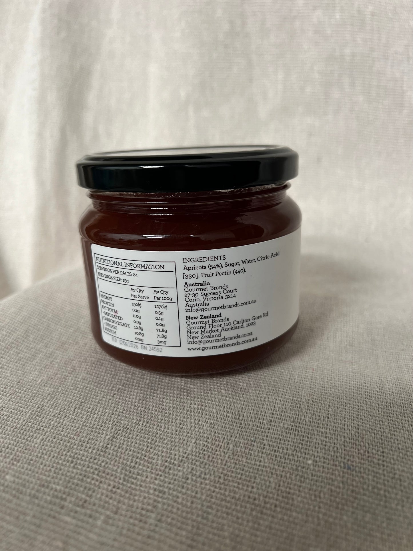 Farm Fresh and Naturally Sweet - Daylesford Condiment Company Apricot Jam 330g