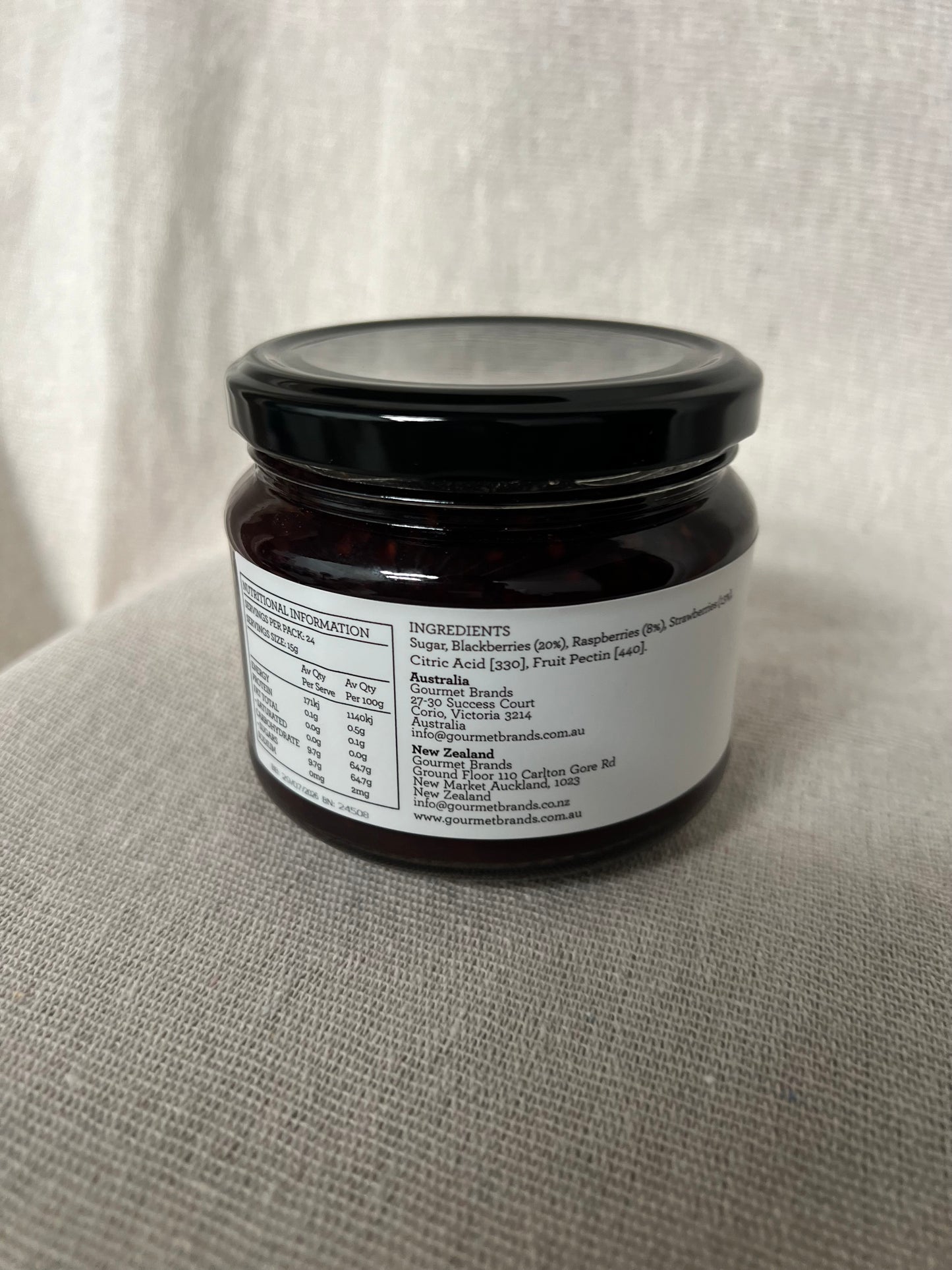 Farm Fresh and Naturally Sweet - Daylesford Condiment Company Triple Berry Jam 330g