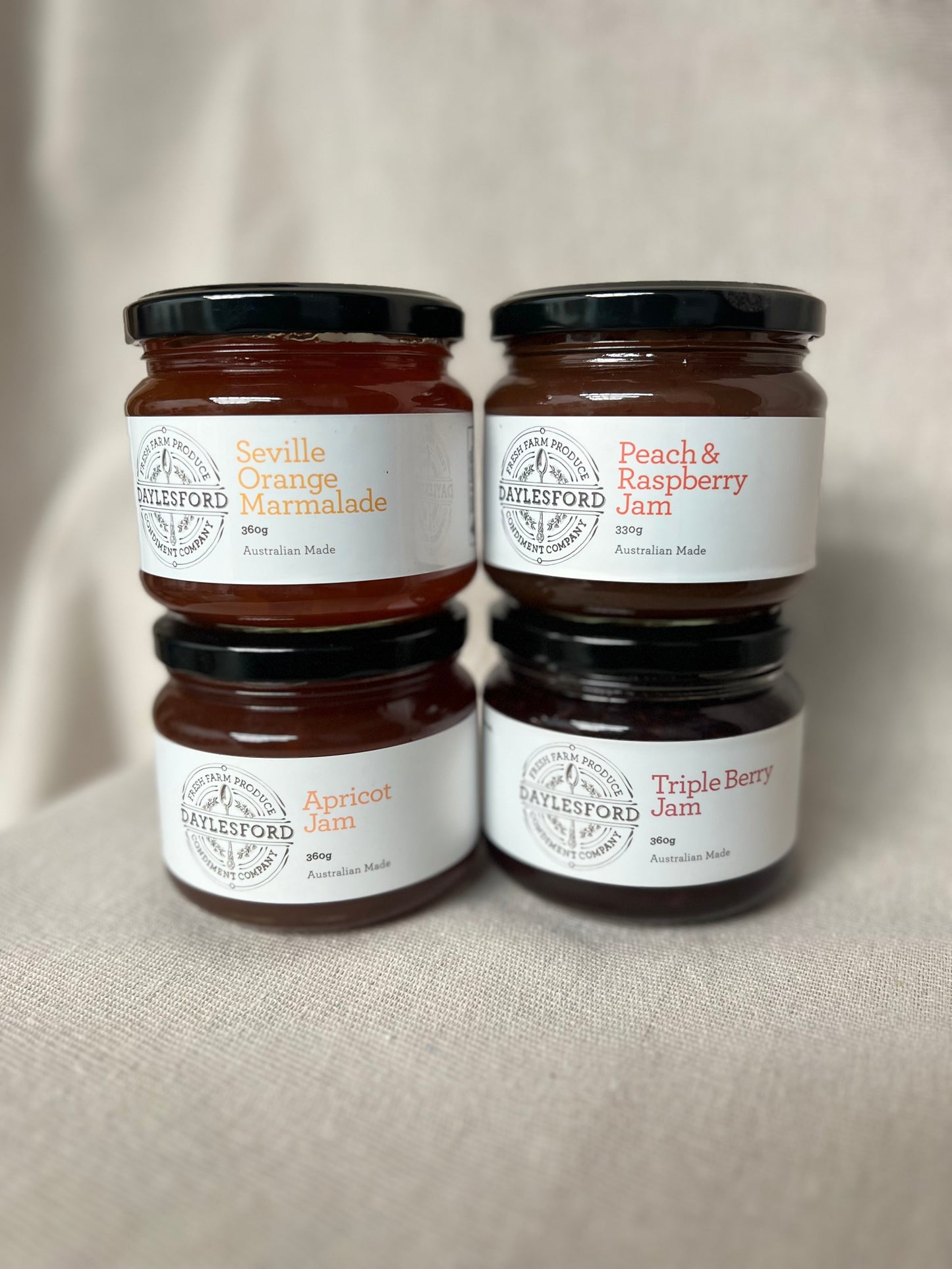 Farm Fresh and Naturally Sweet - Daylesford Condiment Company Apricot Jam 330g