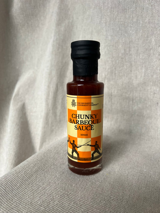 Rich and Bold Gourmet Flavour - The Regimental Condiment Company Chunky Barbeque Sauce 100ml