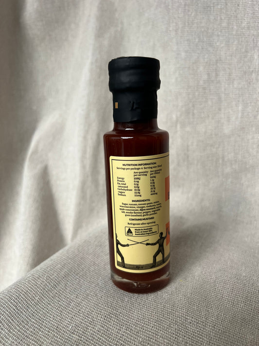 Rich and Bold Gourmet Flavour - The Regimental Condiment Company Chunky Barbeque Sauce 100ml