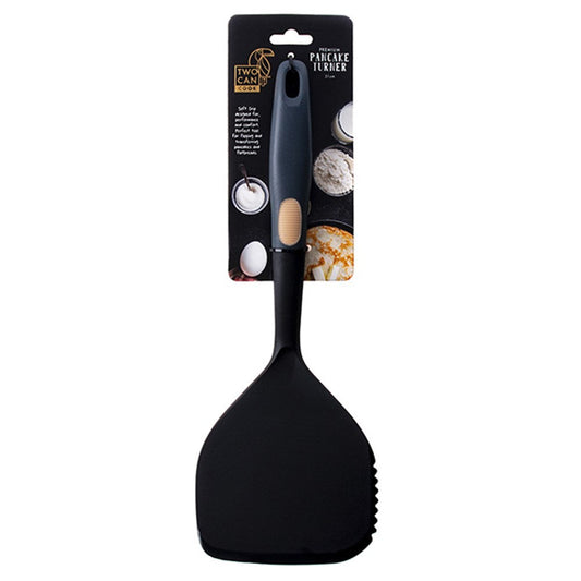 Non-Stick Safe and Heat-Resistant - Black Premium Easy-Grip Pancake Turner