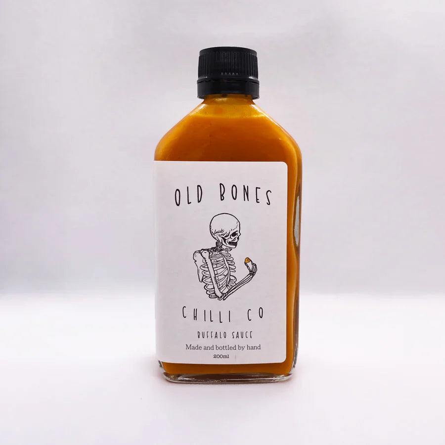 Buffalo Sauce 200ml (Medium Heat Level) - Old Bones Chilli Co