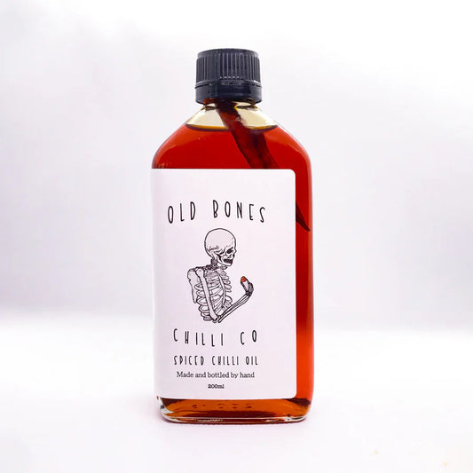 Smoked Spiced Chilli Oil 200ml - Old Bones Chilli Co