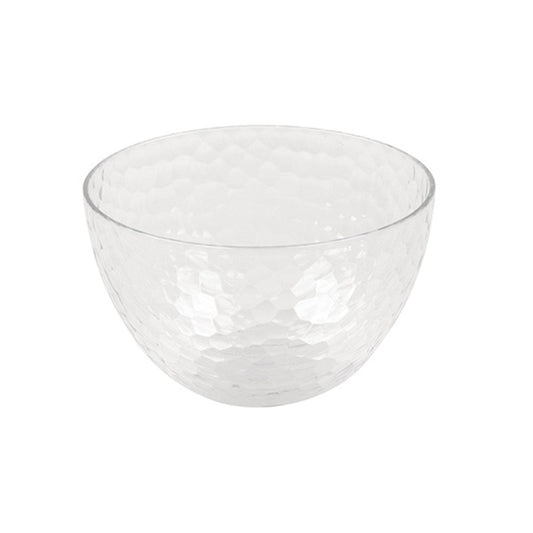 Elegant and Durable Serving Bowl - Hammered Clear Small Side Bowl 800ml